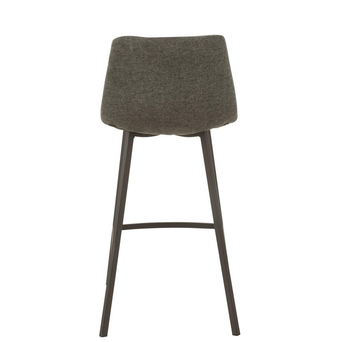 J-Line Barstuhl Stephane - Textil/Metall - Dunkelgrau