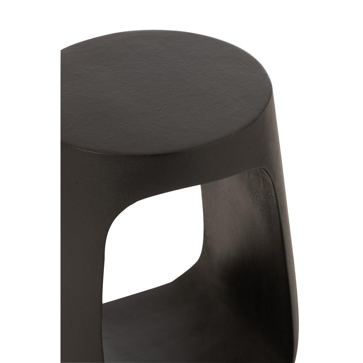 J-Line Beistelltisch Pod Recyceltes Holz Schwarz