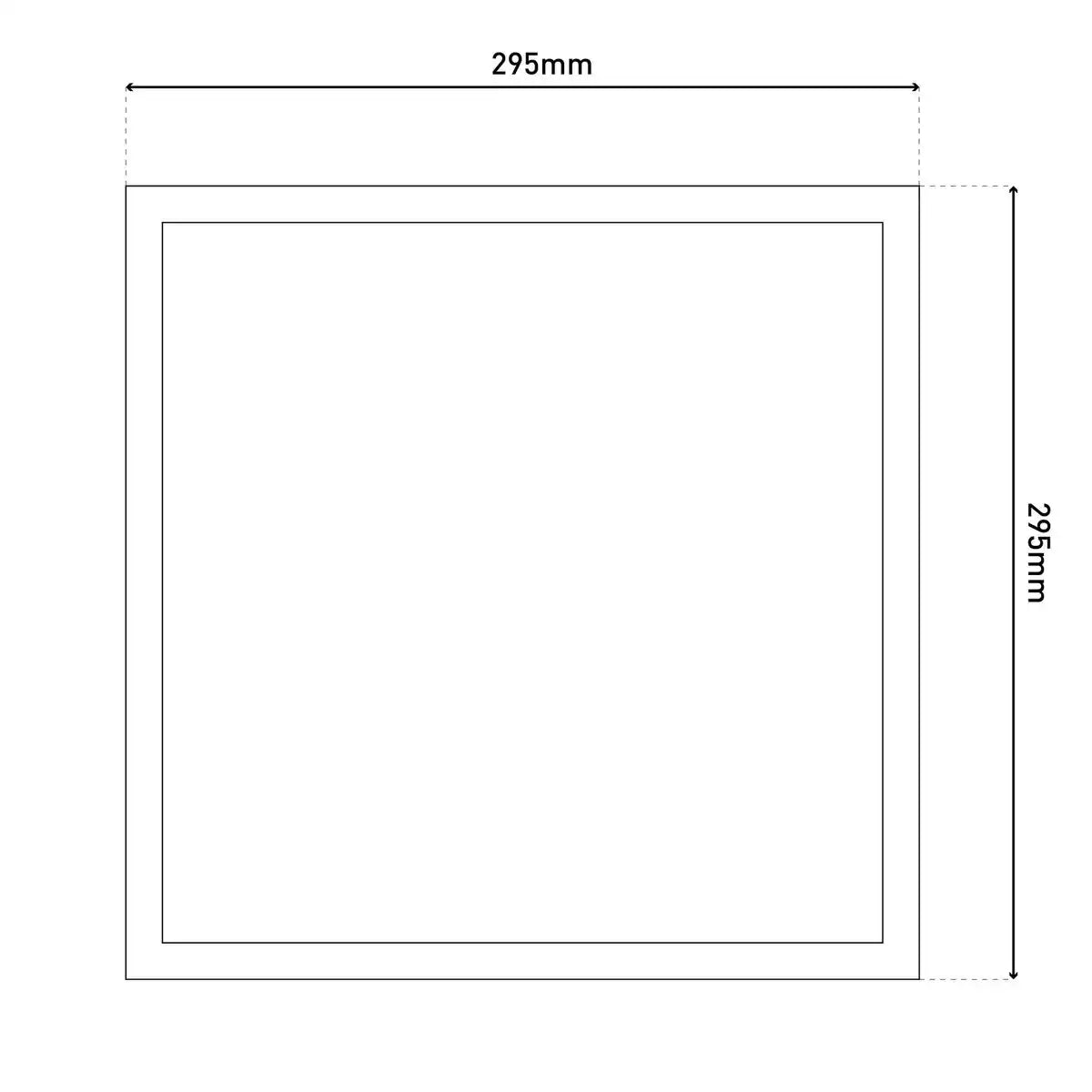 LED Aufbaupanel MONDERA, Aufbauleuchte aus Metall und Kunststoff in Weiß mit fest verbauten LEDs, 29,5 x 29,5 cm groß für Innenräume