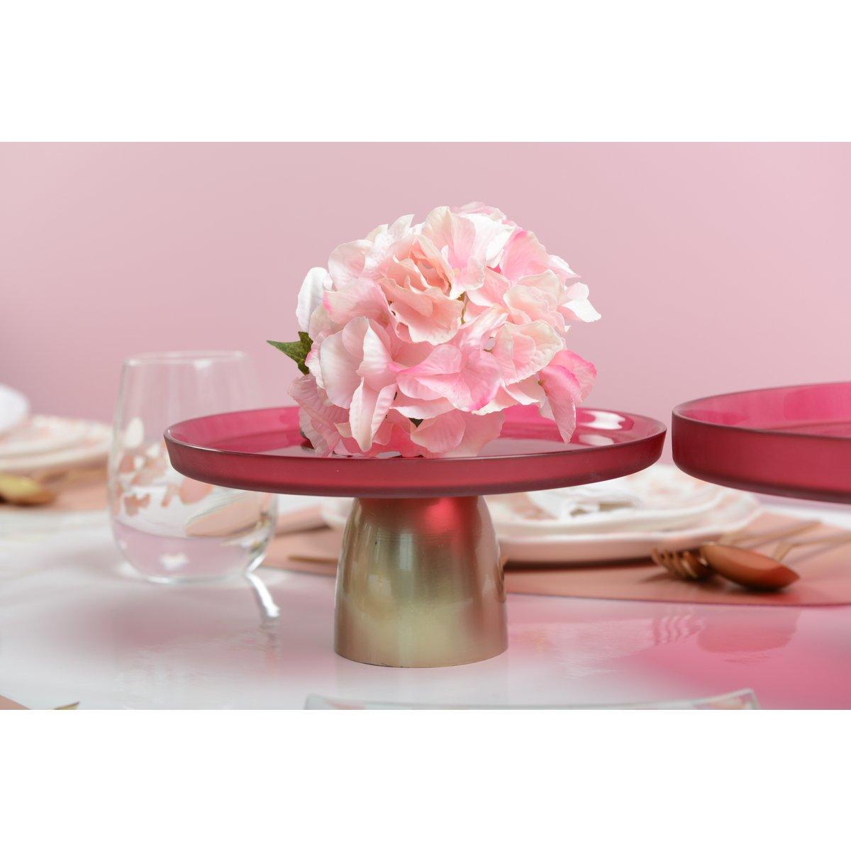 HIMBEER-TABLETT AUF GOLDFUSS 21CM