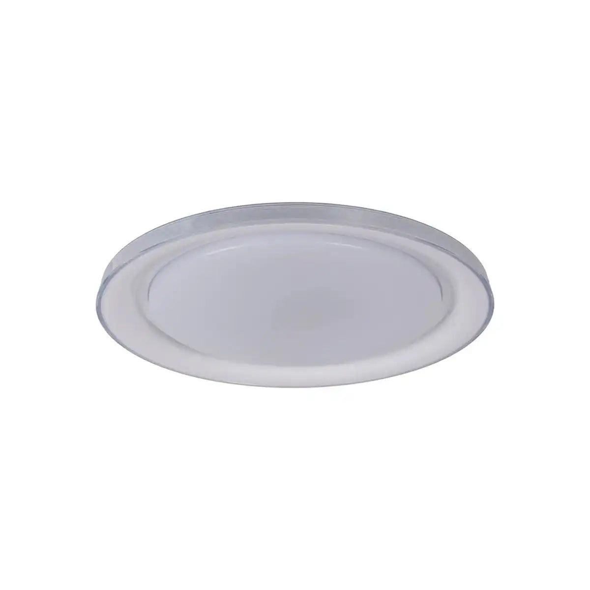 LED Deckenleuchte "CLAIRE" Ø 50,5 cm, 7,5 cm hoch, Metall und Kunststoff in Weiß, integrierte LED, 1600 lm, dimmbar, CCT-Funktion, 3000-5000 K, Nachtlichtfunktion