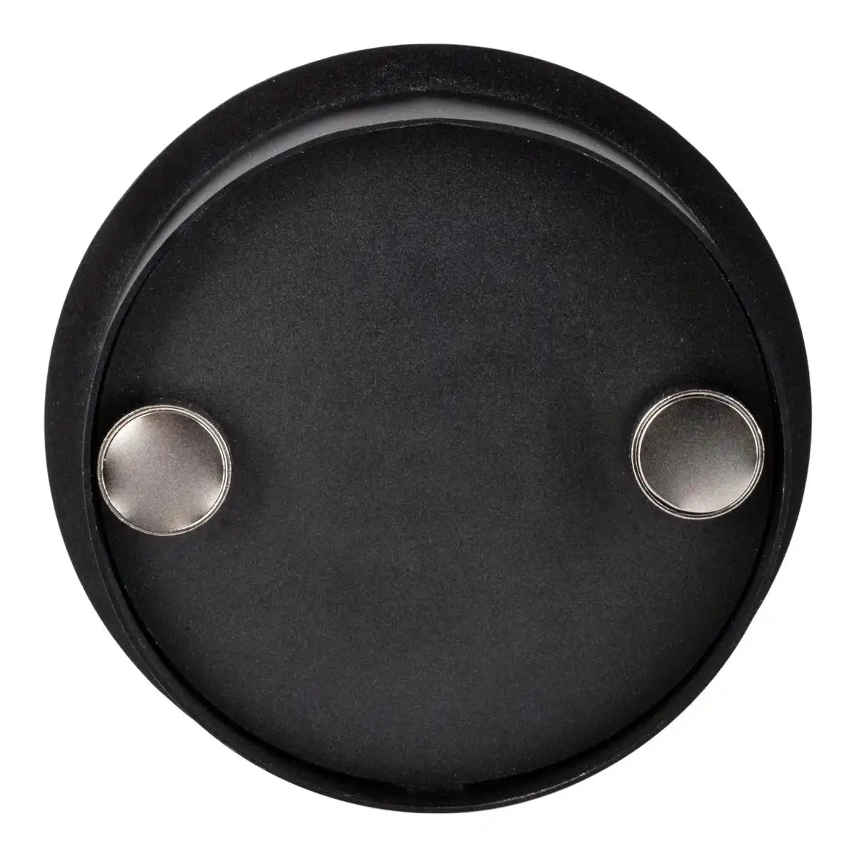 Akku-Wand-Leuchte "TONDO" magnetisch, ca 12 x 14,5 cm, aus schwarzem Metall, für Innen