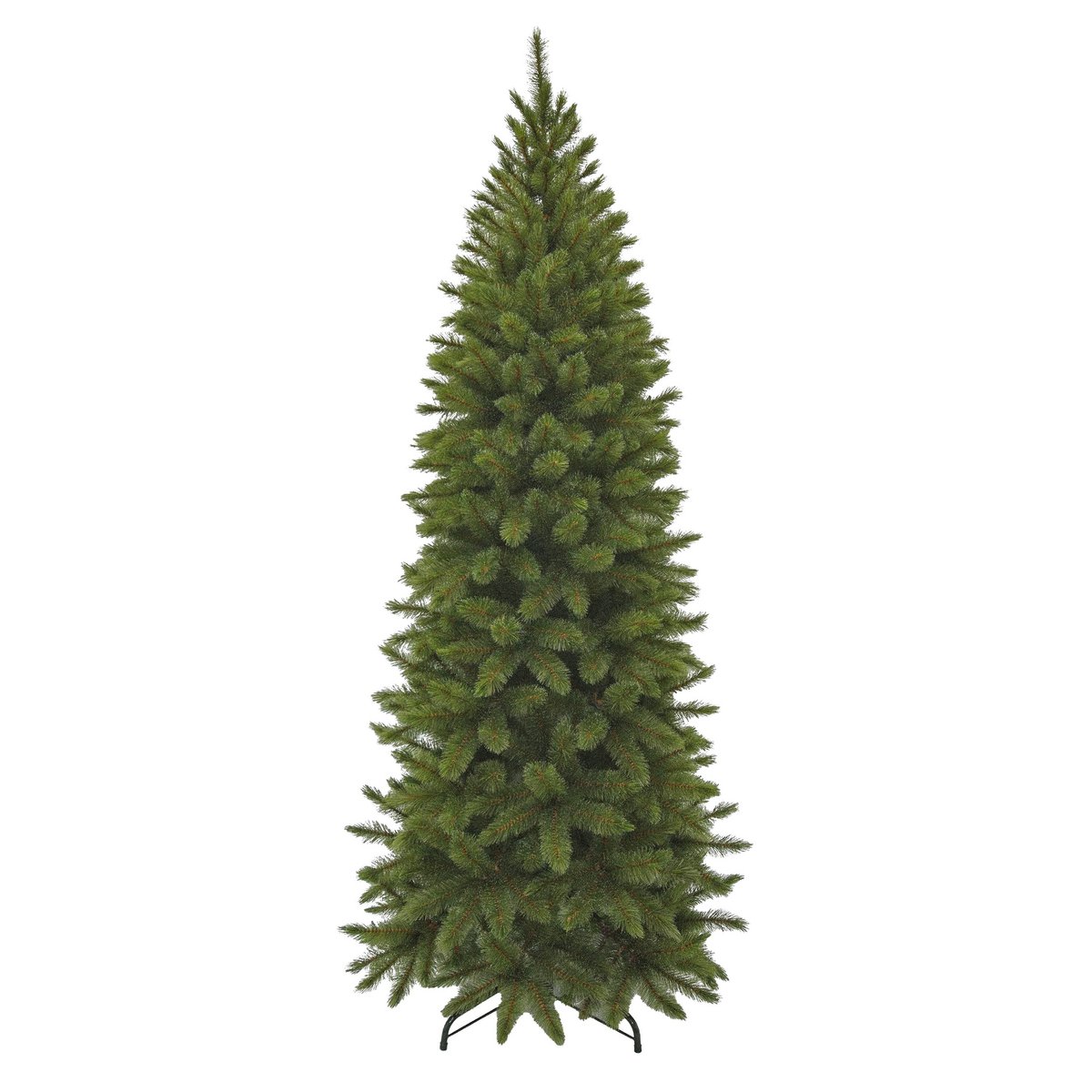 Schmaler künstlicher Weihnachtsbaum von Bristlecone – H215 x Ø89 cm – Grün
