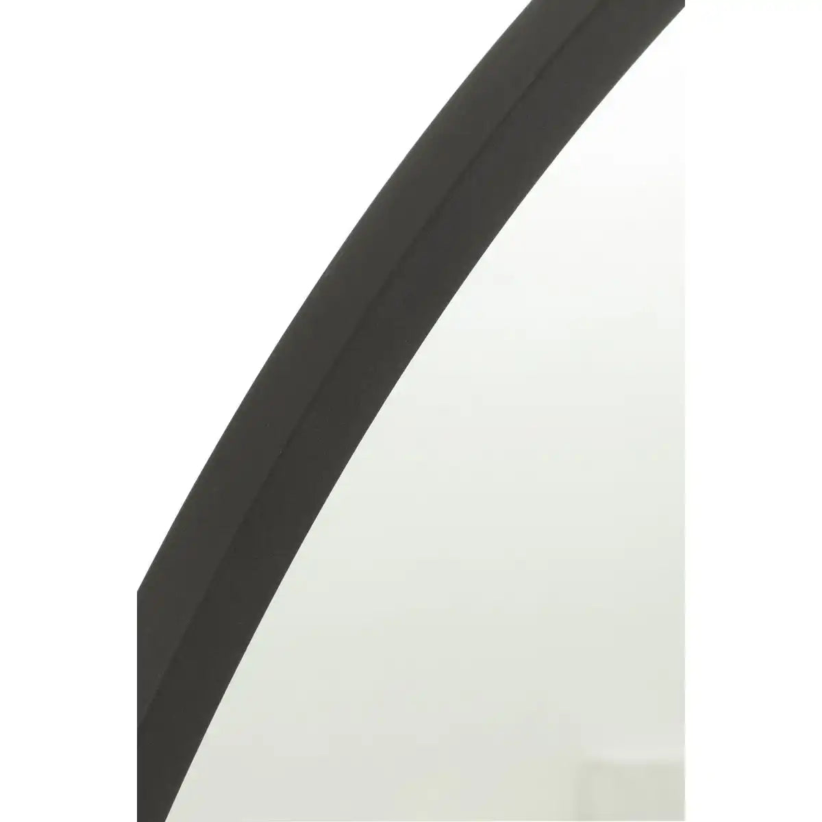 J -Line Spiegel Round - Metall - Schwarz - groß - Ø 80 cm