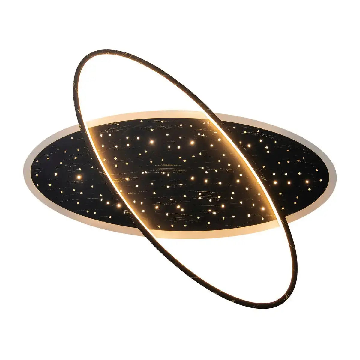 LED Deckenleuchte "STELARIS" ca. 60 cm lang, aus Metall und Kunststoff in Schwarz,, mit fest verbauten LEDs, Beleuchtung für Wohnräume und Büro