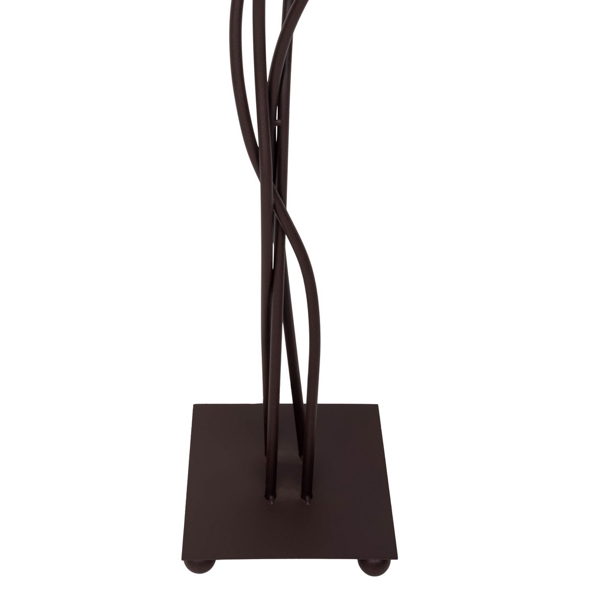 Textilstehleuchte 4-flammig "BOHO", Stehlampe in Beige/Braun, mit E14-Fassung, für Esszimmer, Wohnzimmer, Diele oder Büro, 138 cm hoch