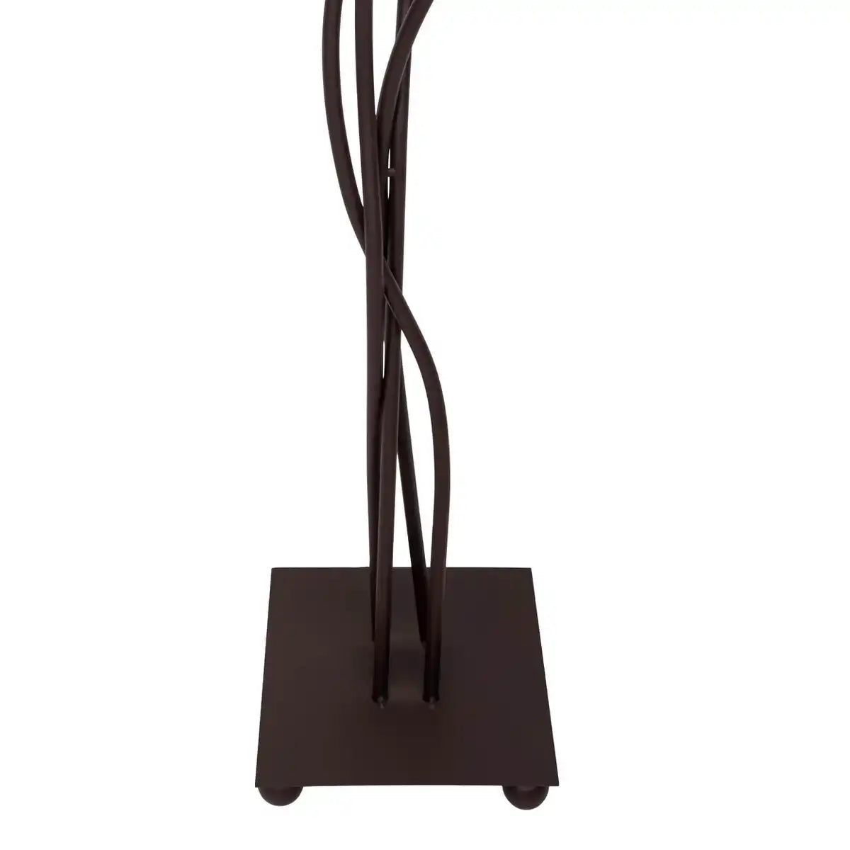 Textilstehleuchte 4-flammig "BOHO", Stehlampe in Beige/Braun, mit E14-Fassung, für Esszimmer, Wohnzimmer, Diele oder Büro, 138 cm hoch