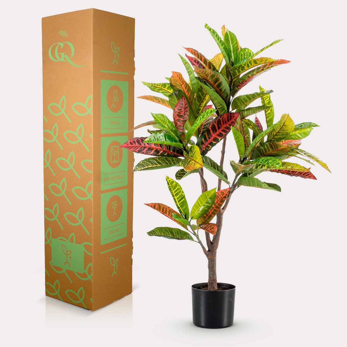 Künstliche Pflanze - Croton Codiaeum - Wonderbush - 95 cm