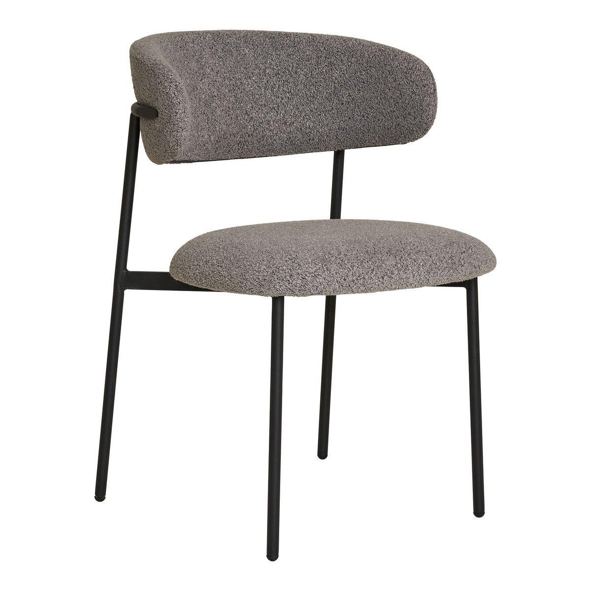Mira Esszimmerstuhl – Hellgrau, 59 x 55 x 79,5 cm – 2er-Set