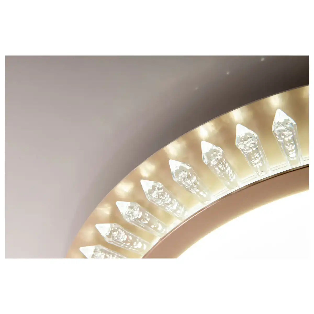 LED Deckenleuchte "MADISON" Ø 48 cm, viele Funktionen, aus Metall und Kunststoff , Gold, mit integrierten LEDs, Beleuchtung für Wohnräume oder Büro