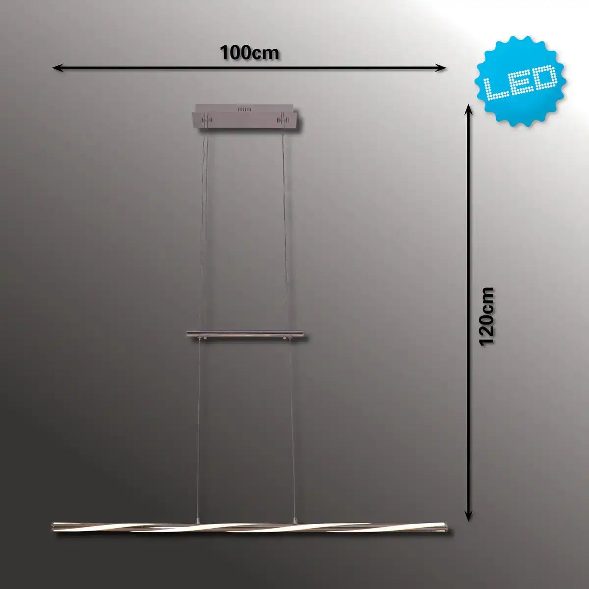 LED Jojo-Pendelleuchte dimmbar "TWIST"