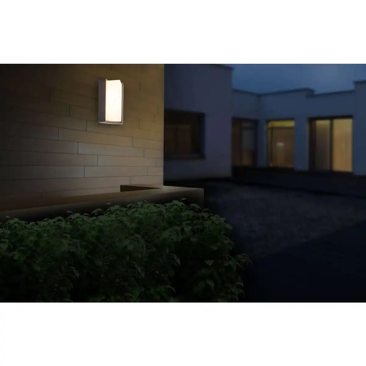 LED Außen Wandleuchte "RICO" 14,8 cm hoch , aus Metall und Kunststoff in Anthrazit, mit integrierter LED