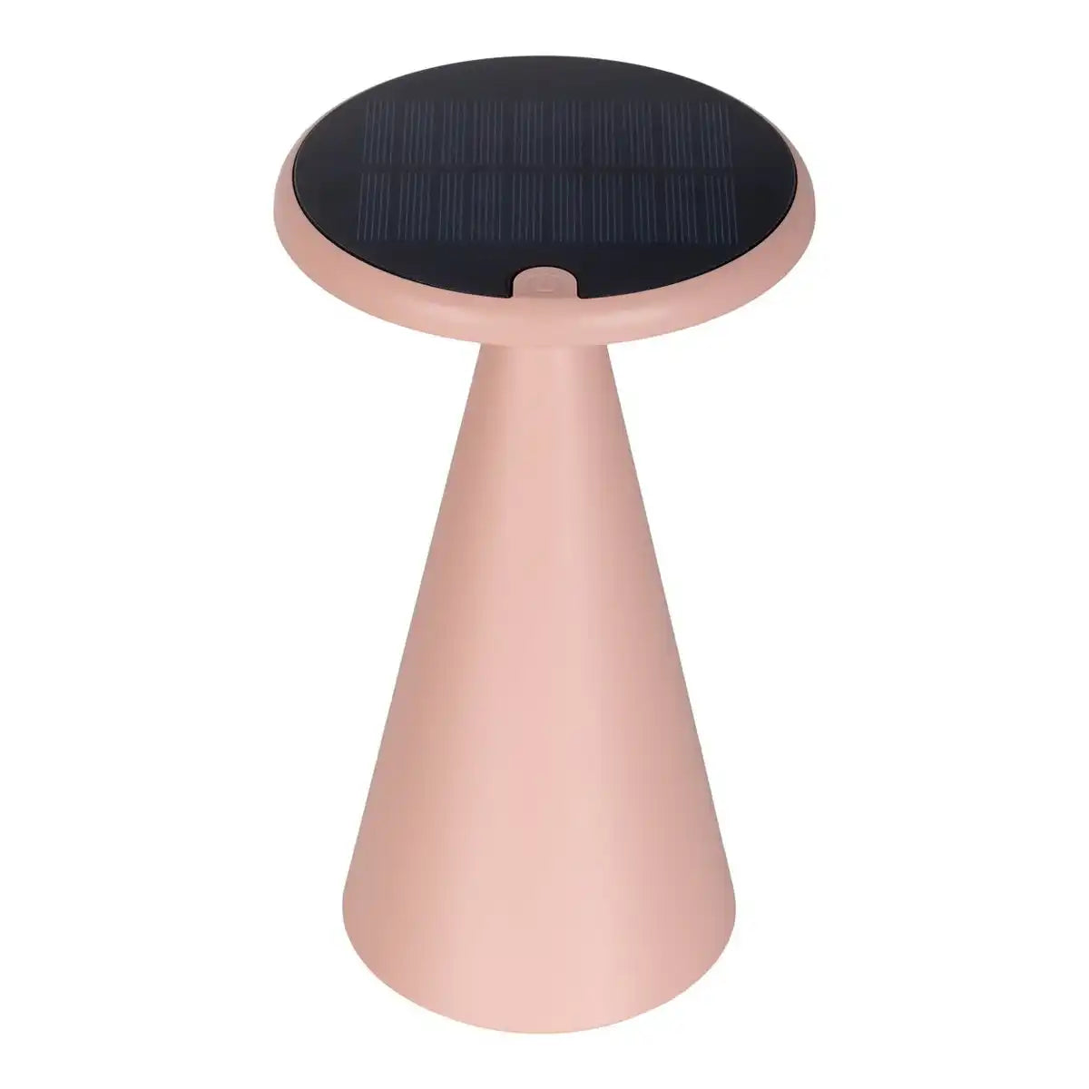 Solar-Akku-Tischleuchte "Palu" für Außen und Innen, aus Kunststoff in Rosa , 20 cm hoch