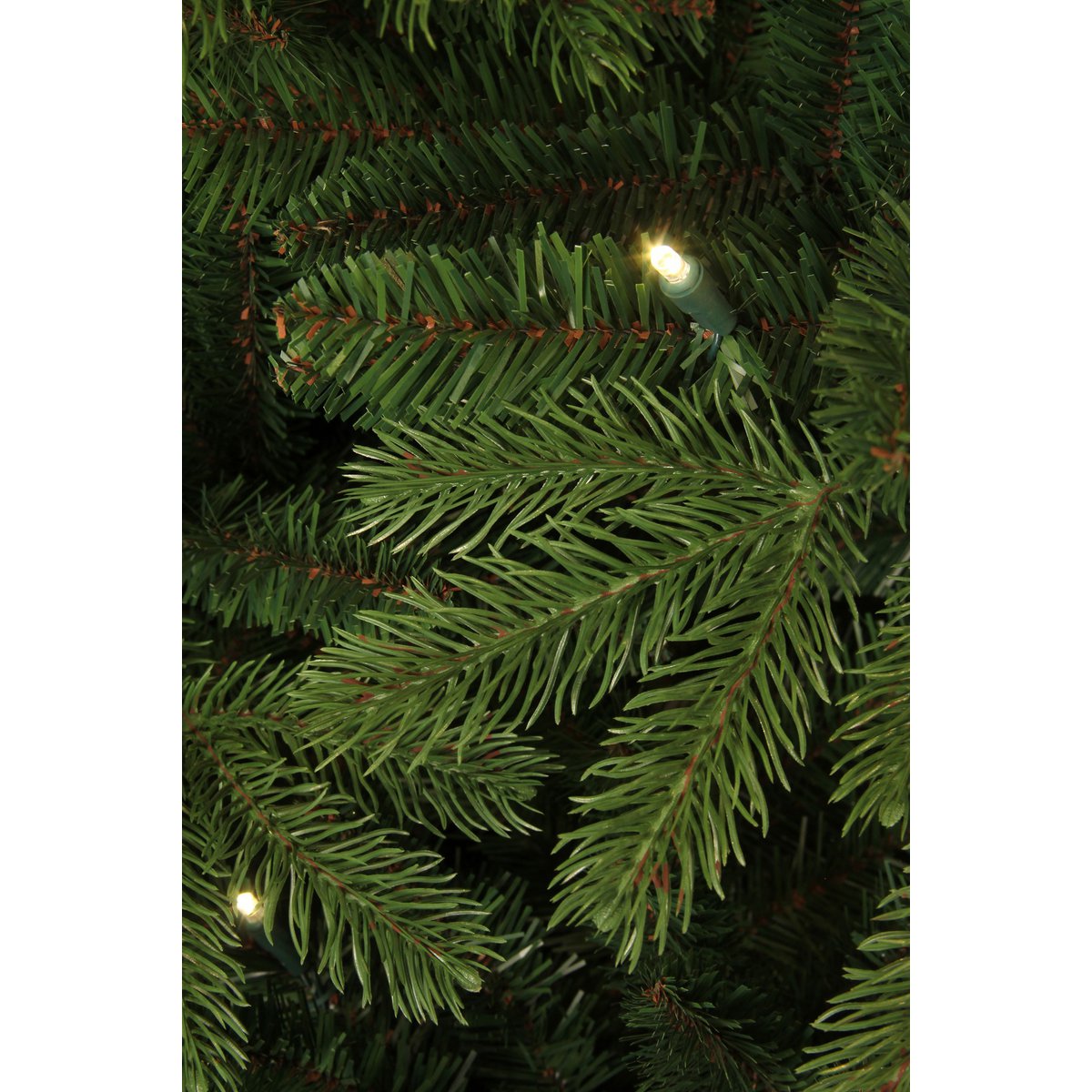 Künstlicher Weihnachtsbaum mit LED-Beleuchtung – H185 x Ø127 cm – Grün