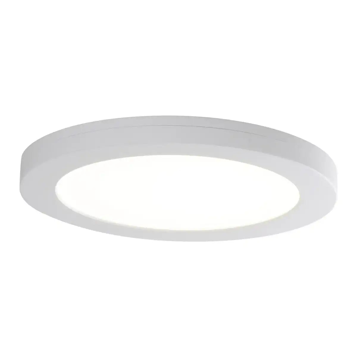LED Deckenleuchte "BONUS" Ø21,7 cm, Funktionsleuchte Einbau- und Aufbau möglich, Deckenlampe aus Metall und Kunststoff in weiß, mit fest verbauten LEDs, inkl. CCT-Farbwechsler