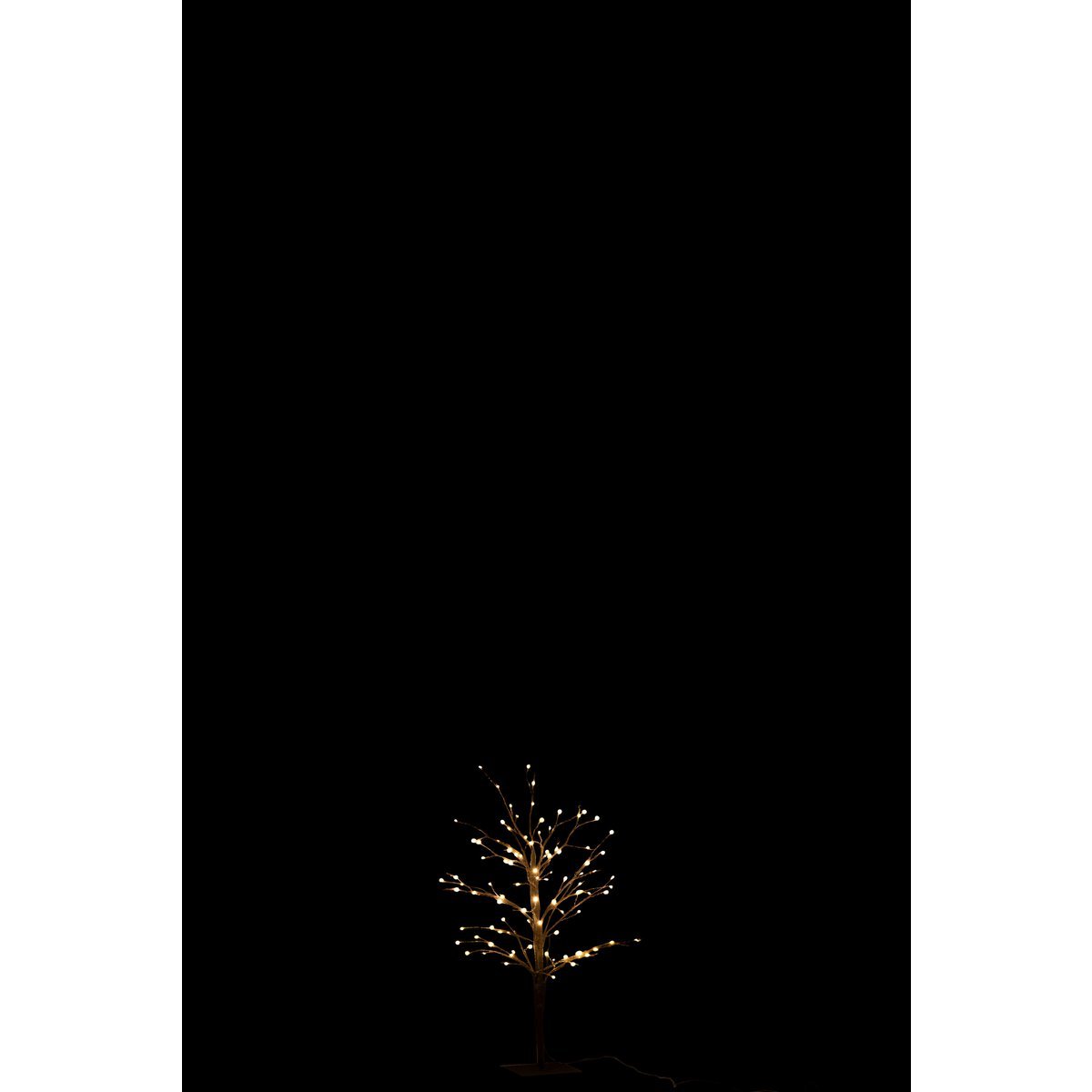 J-Line Weihnachtsbaum Bare – Metall – Schwarz – klein – LED