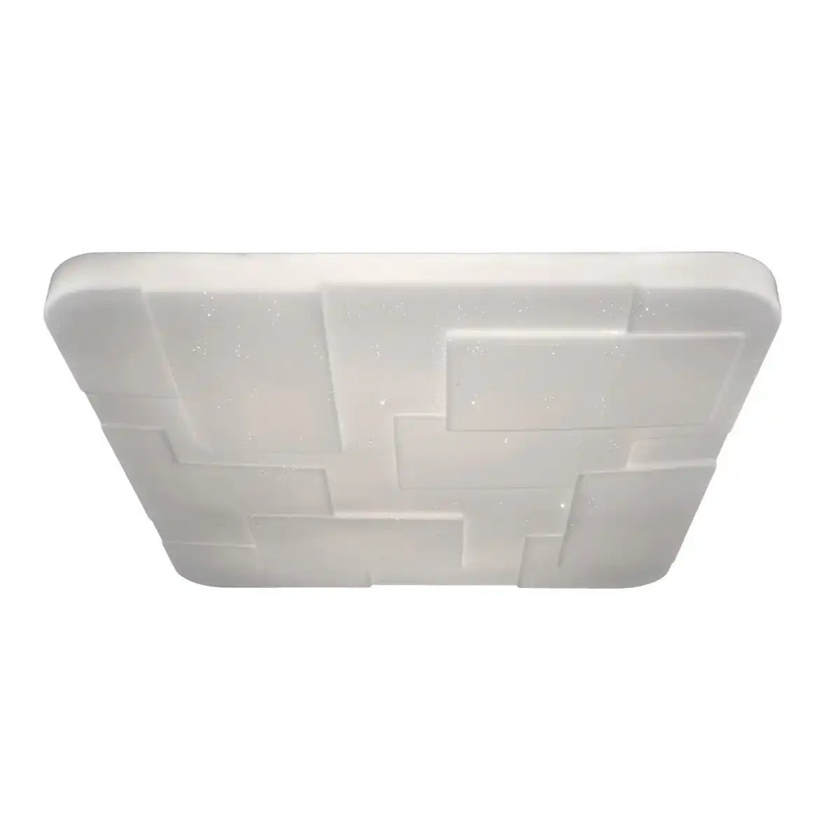 LED Deckenleuchte "LUXOR" 54x54cm Kristalleffekt
