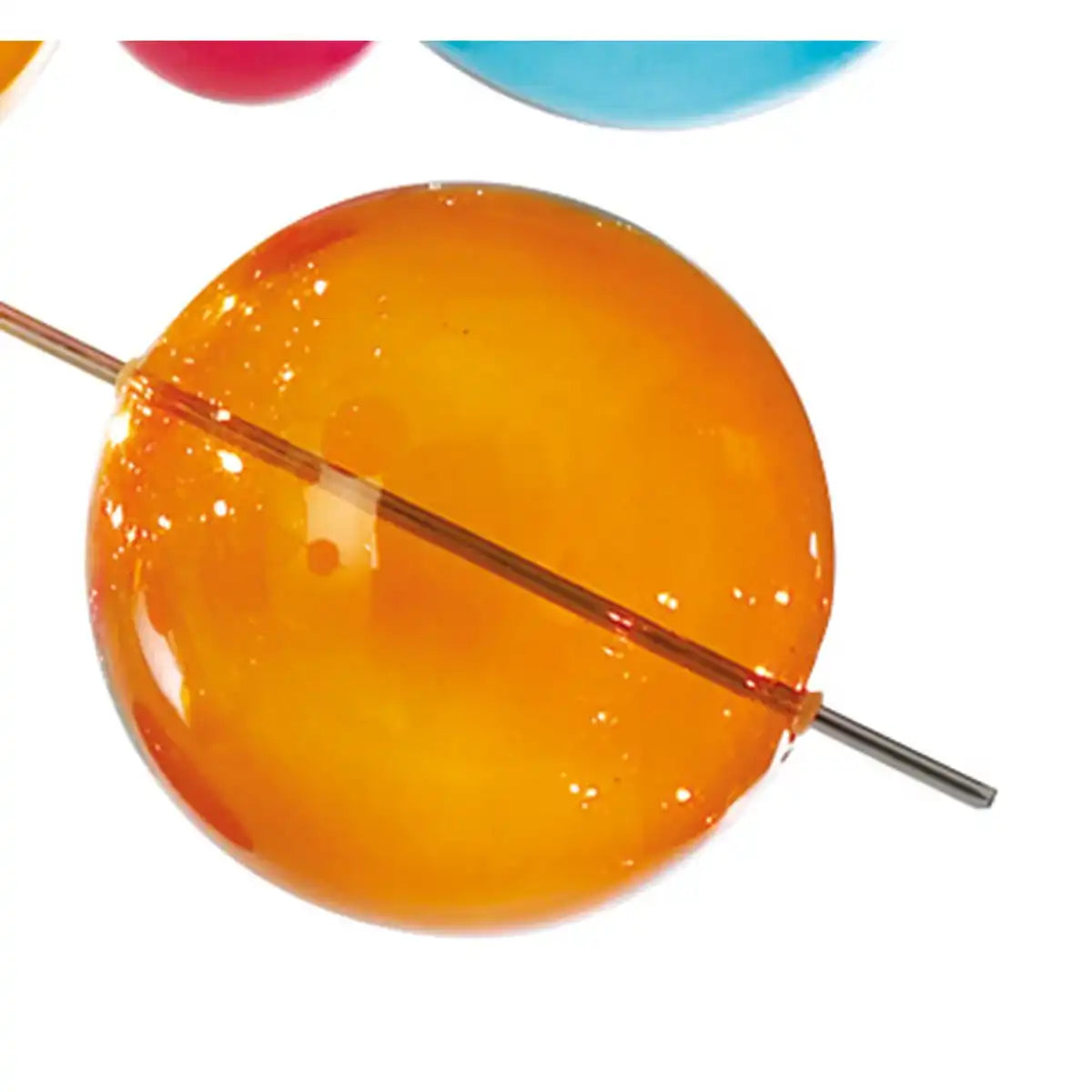 Pendelleuchte "EXPLOSION" bunt aus Metall und Glas, G9 Fassungen, Hängelampe für Esszimmer, Wohnzimmer, Diele oder Büro, Øca. 65 cm