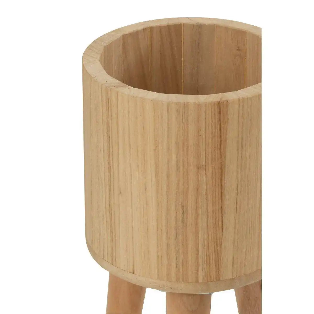 3er Set Blumentöpfe Classic Holz Natur - HomeDesign Knaus