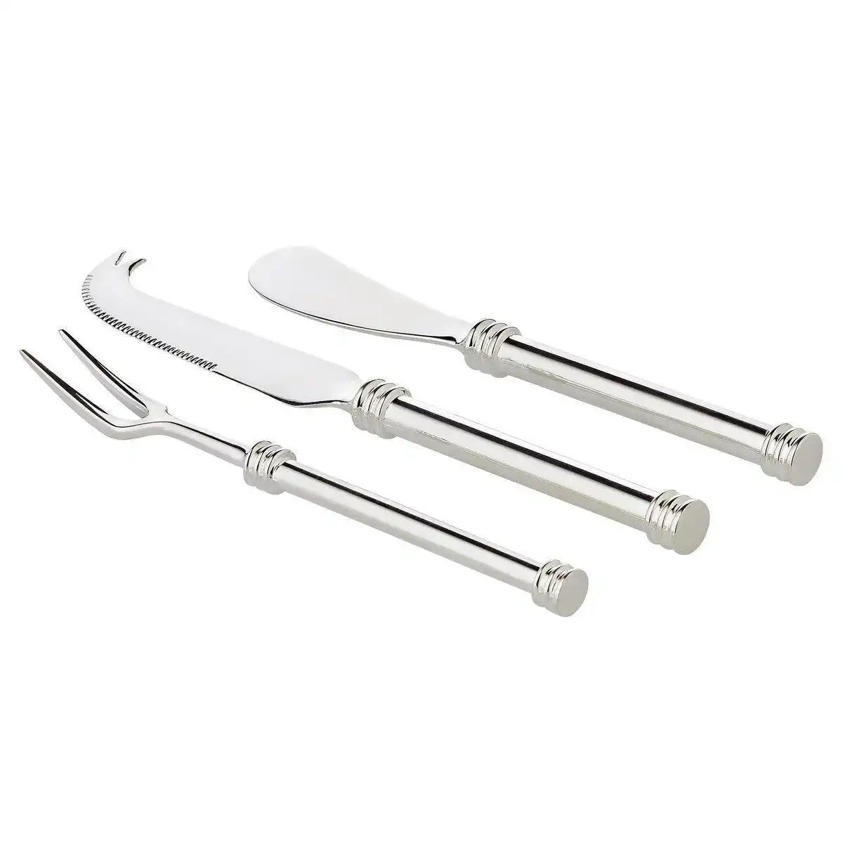3er Set Vorlegeset Forma edel versilbert, Käsemesser, Buttermesser, Vorlegegabel - HomeDesign Knaus