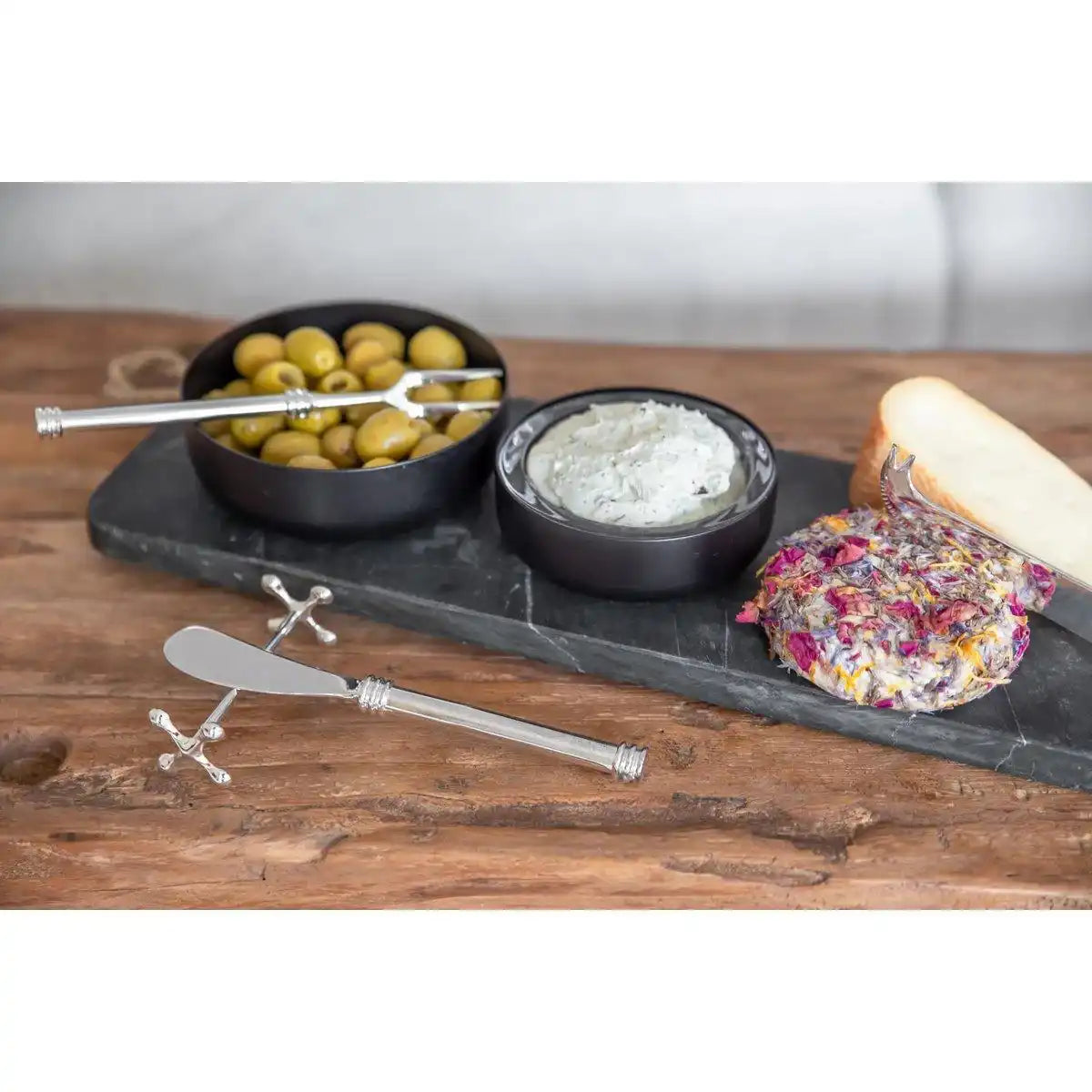 3er Set Vorlegeset Forma edel versilbert, Käsemesser, Buttermesser, Vorlegegabel - HomeDesign Knaus