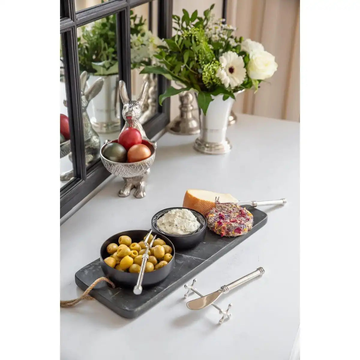 3er Set Vorlegeset Forma edel versilbert, Käsemesser, Buttermesser, Vorlegegabel - HomeDesign Knaus