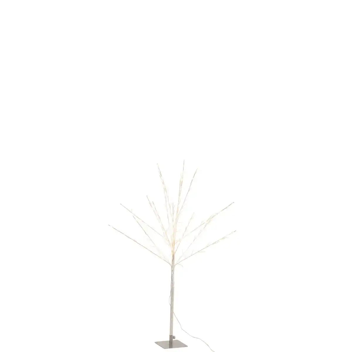 J-Line Bare Tree+Led Metall Silber Medium