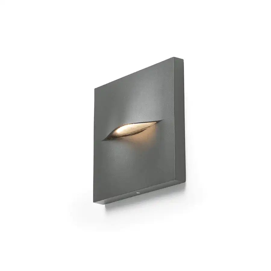 4 er Set BOBO LED Wandleuchte Außenleuchte anthrazitgrau 3W IP65 3000K - HomeDesign Knaus