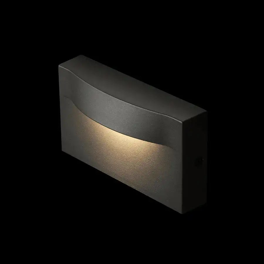 4 er Set BOBO LED Wandleuchte Außenleuchte anthrazitgrau 8W IP65 3000K - HomeDesign Knaus