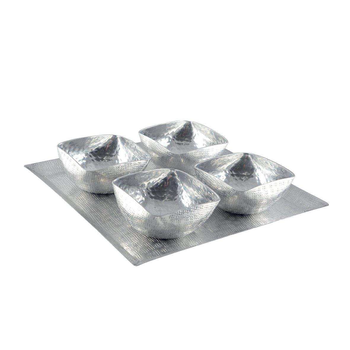 4 Tassen auf Aluminiumplatte - HomeDesign Knaus