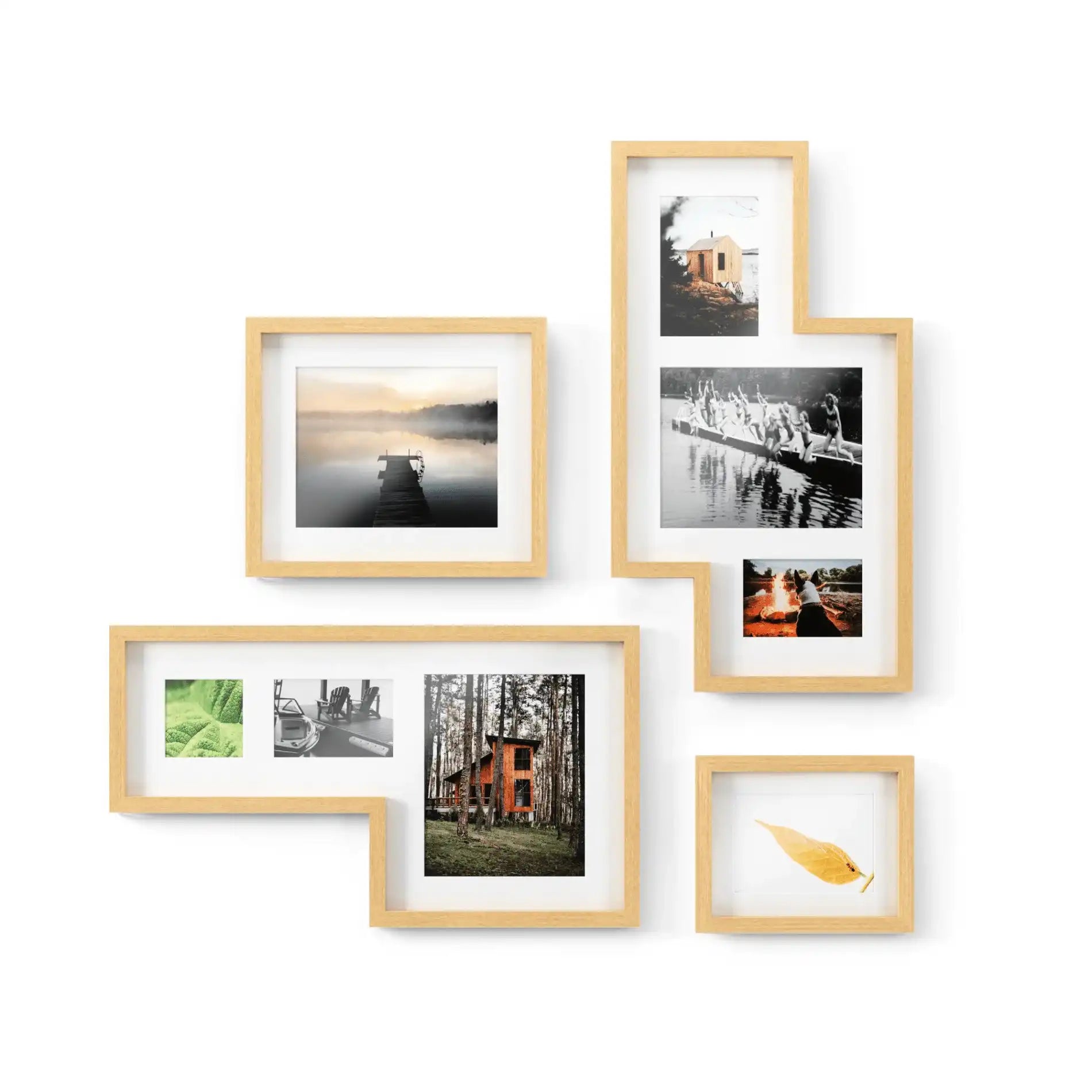 4-teilig Set Mingle Galerie Bilderrahmenund Fotocollage Wandbilderrahmen - HomeDesign Knaus