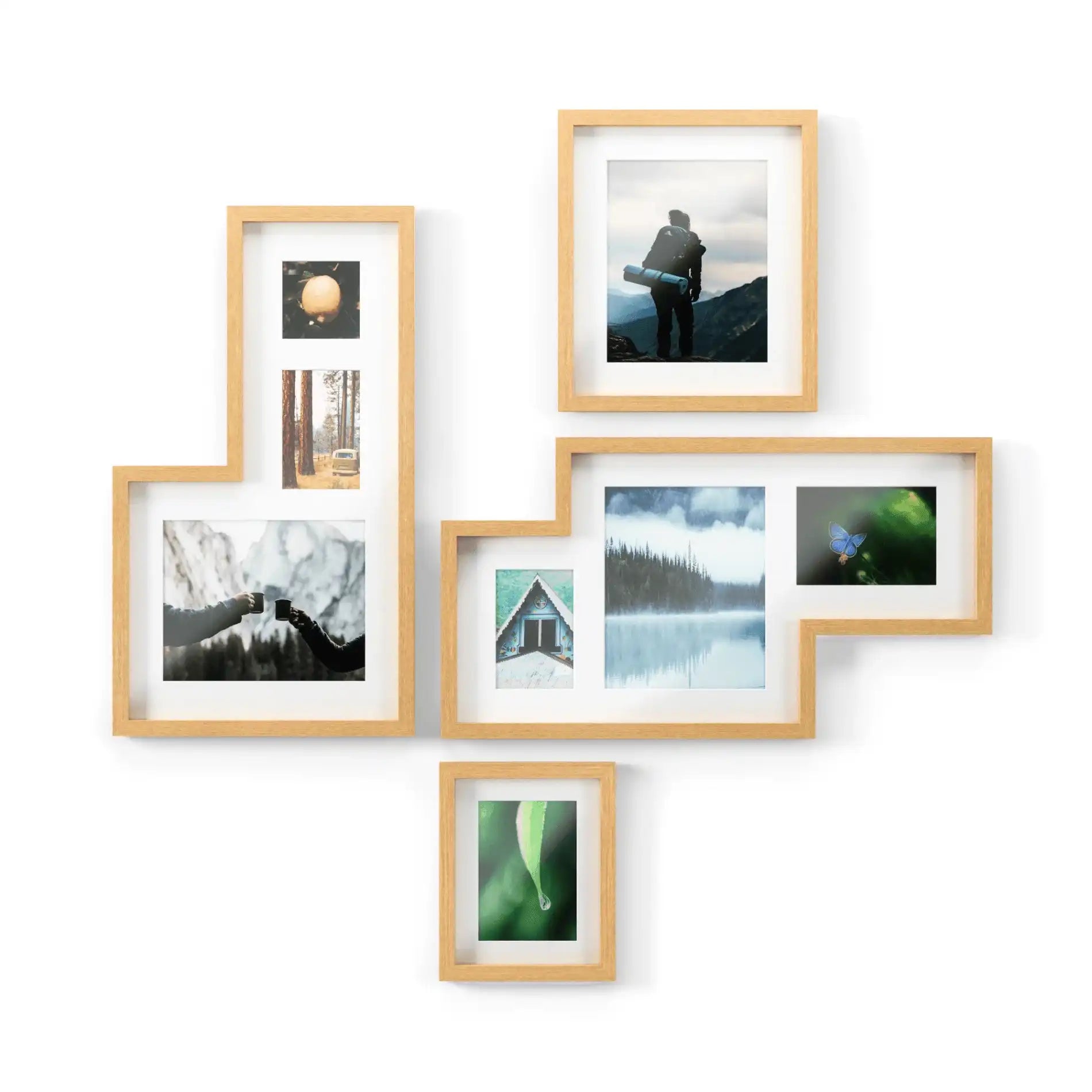 4-teilig Set Mingle Galerie Bilderrahmenund Fotocollage Wandbilderrahmen - HomeDesign Knaus