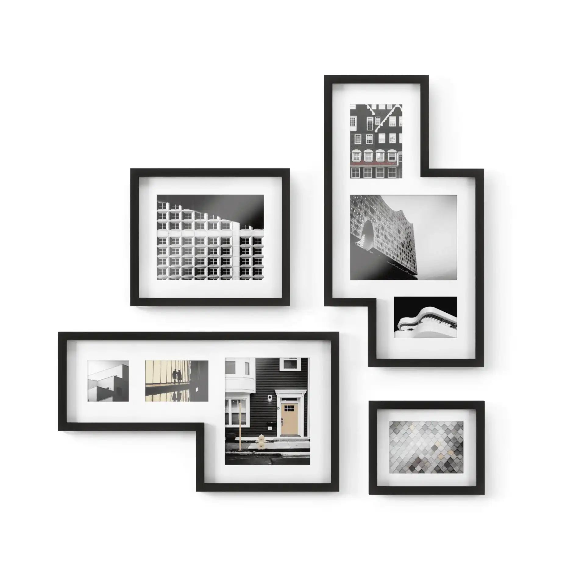 4-teilig Set Mingle Galerie Bilderrahmenund Fotocollage Wandbilderrahmen - HomeDesign Knaus
