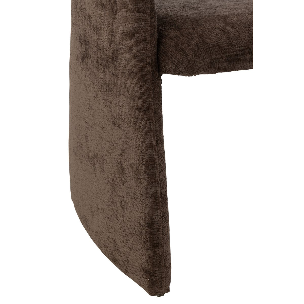 J-Line Anise Stuhl Textil Dunkelbraun