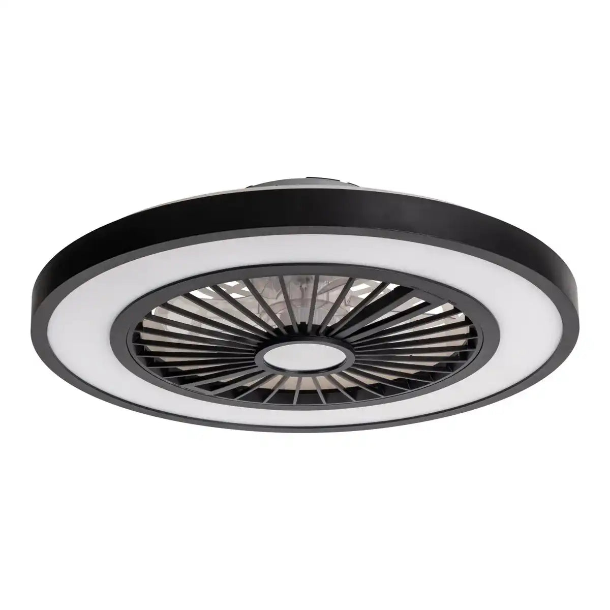 LED Deckenleuchten + Ventilator "ARIOSO" Ø 54 cm, aus Metall und Kunststoff, mit vielen Funktionen