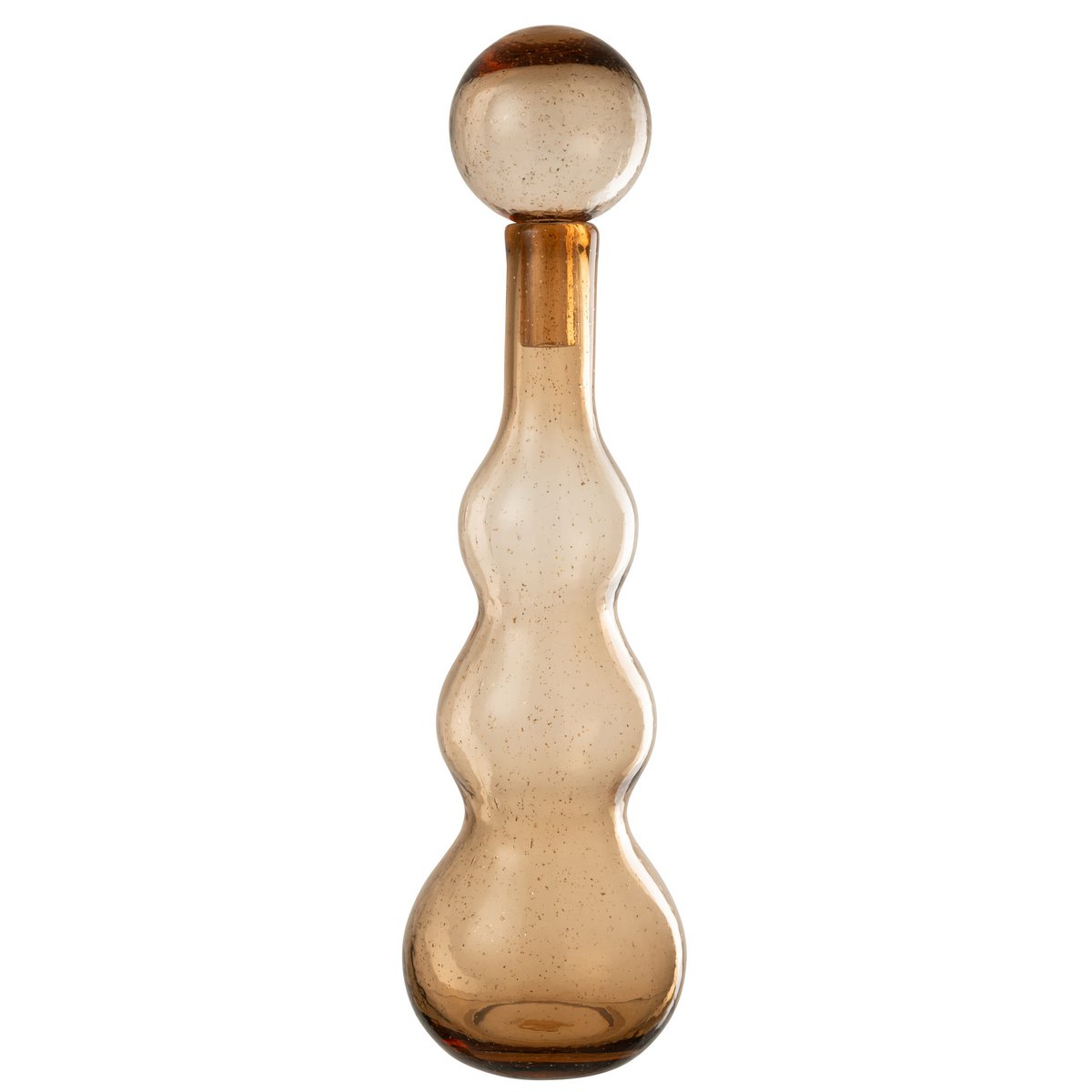 J-line Flasche + Stopp Carol Glass Karamell groß