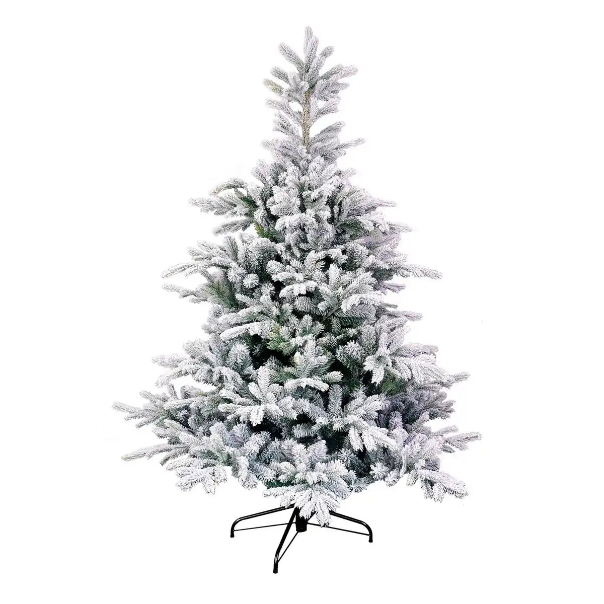 Künstlicher Weihnachtsbaum – H185 x Ø132 cm – Grün gefrostet