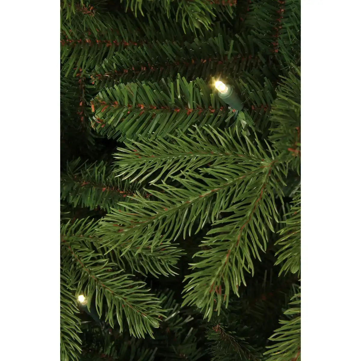 Künstlicher Weihnachtsbaum mit LED-Beleuchtung – H155 x Ø107 cm – Grün