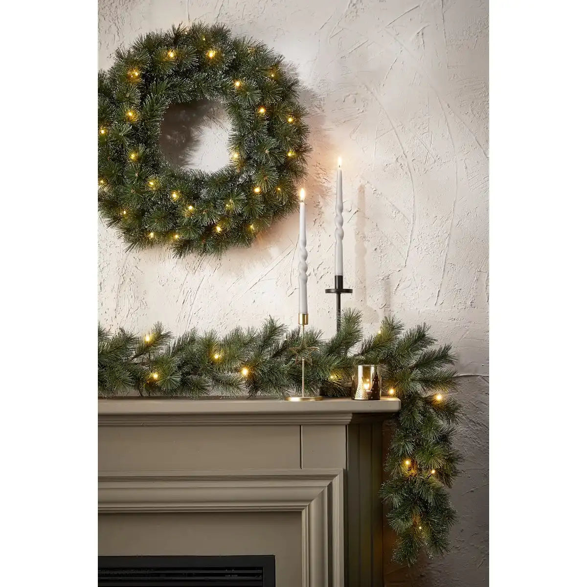 Glendon-Girlande mit LED-Beleuchtung - L270 cm - Grün