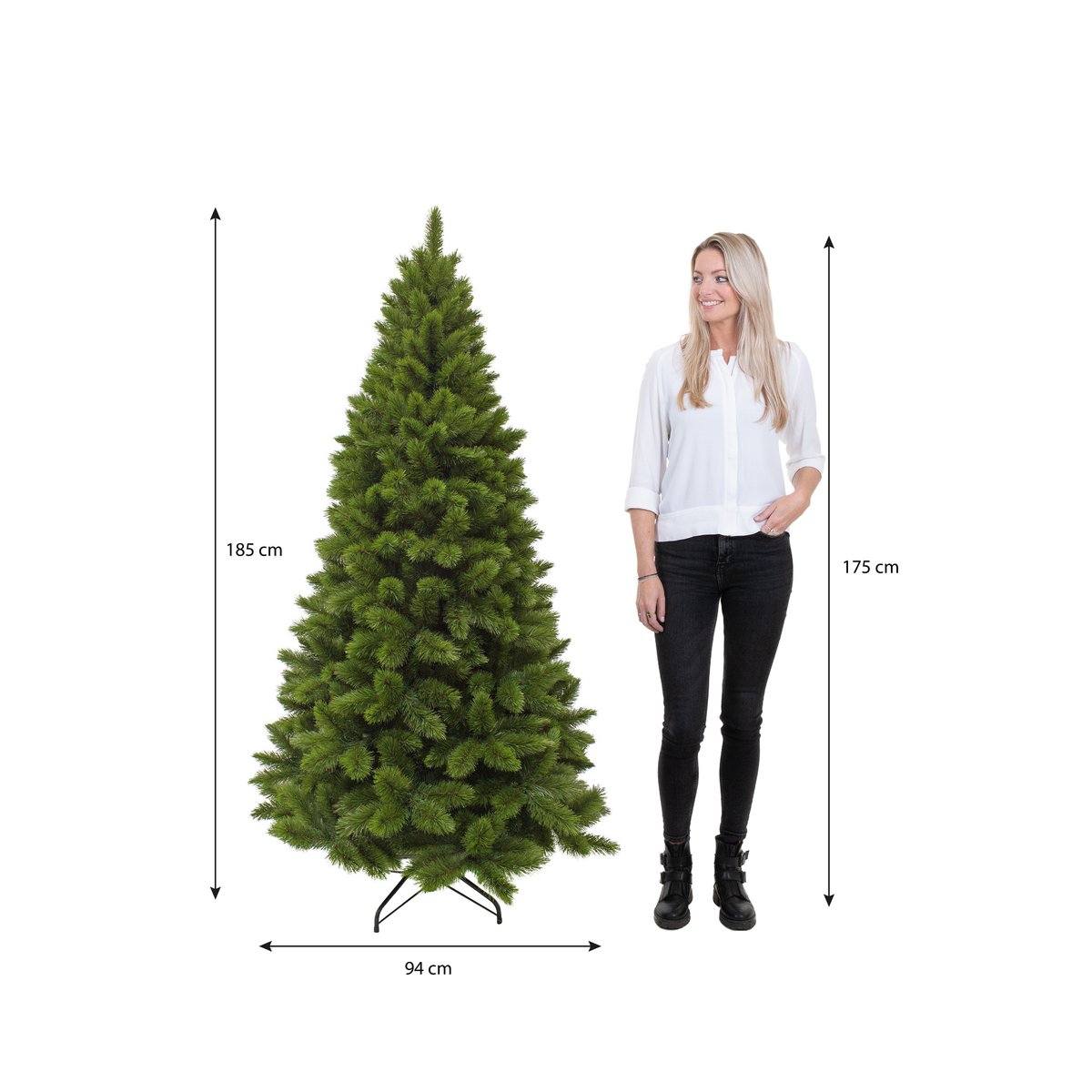 Künstlicher Weihnachtsbaum Slim – H185 x Ø94 cm