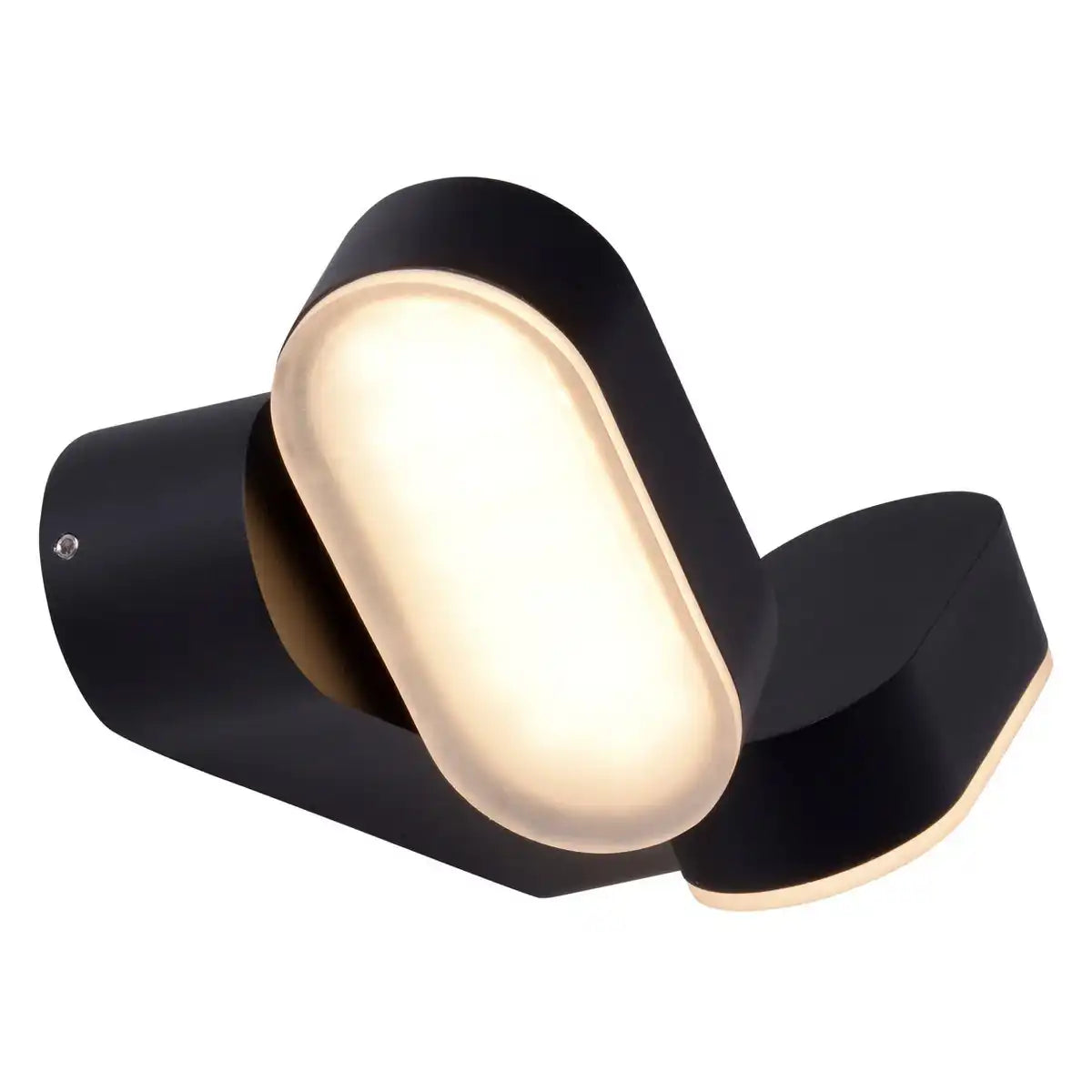 LED Außenwandleuchte "MOTUS" aus Metall und Kunststoff in Schwarz, mit integrierter LED