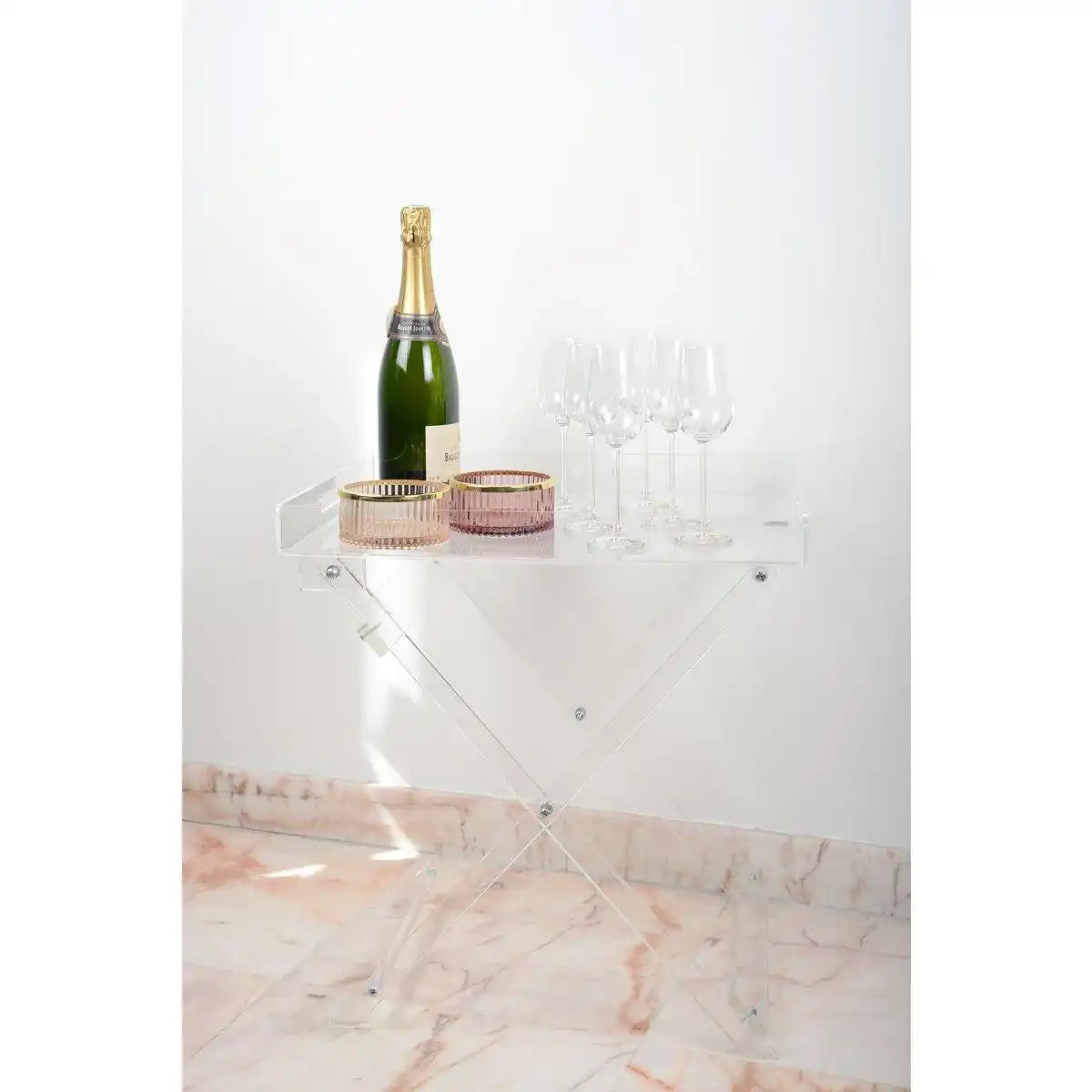 46x38x54cm Acryl -Falttisch -Tablett - HomeDesign Knaus