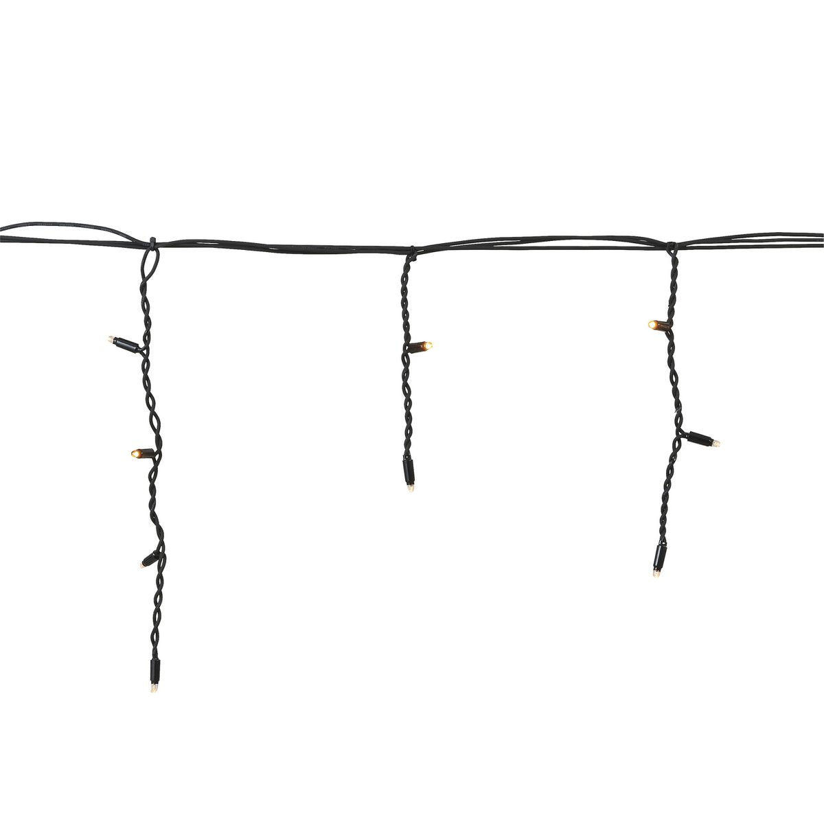 Lichtvorhang mit 38 LED-Lichtern – L300 x H40 cm – Warmweiß