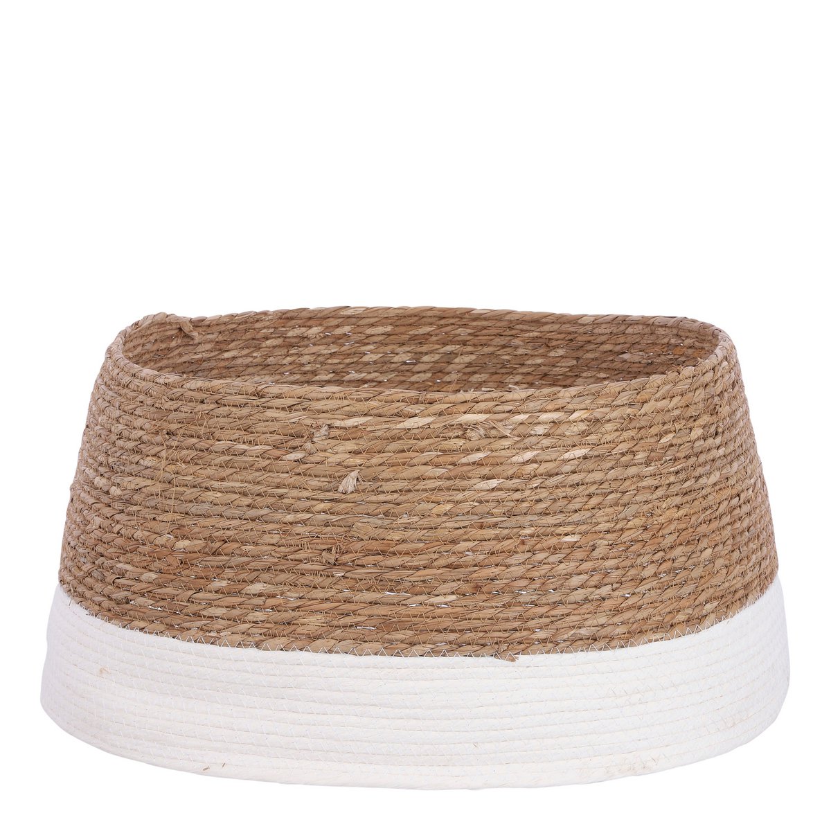 Weihnachtsbaumrock – H26 x Ø58 cm – Seegras – gebrochenes Weiß