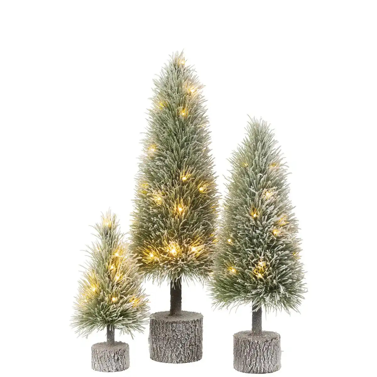 J-Line Weihnachtsbaum B+Led Kunststoff Schneegrün Groß