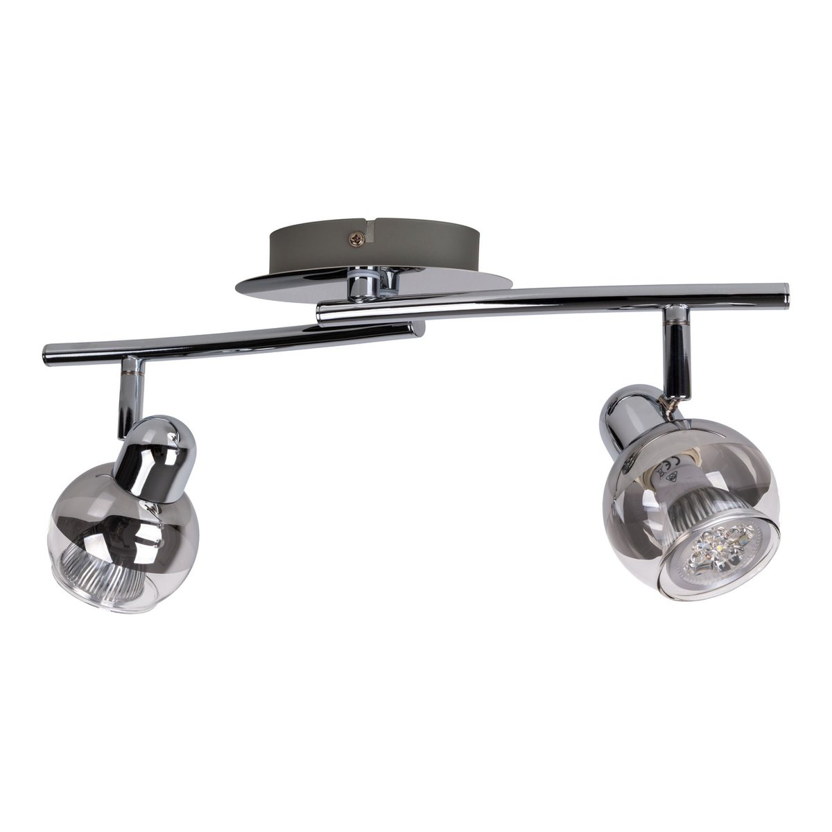 2er LED-Wand- Deckenleuchten "BOCCIA"