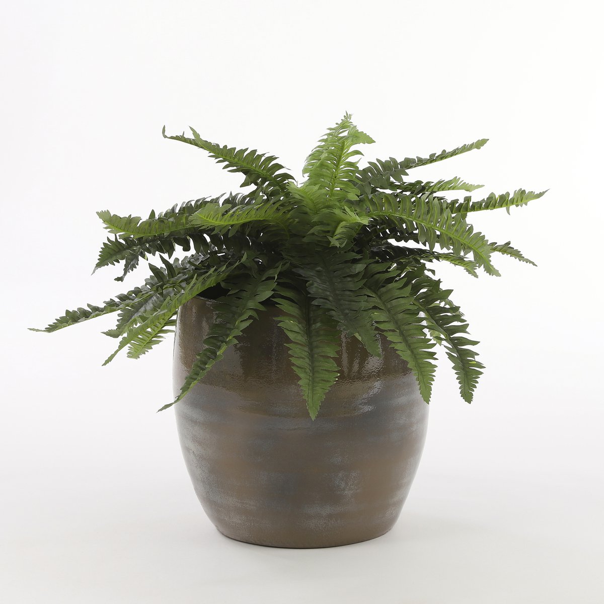 Künstliche Farnpflanze im Blumentopf Stan - H40 x Ø70 cm - Grün