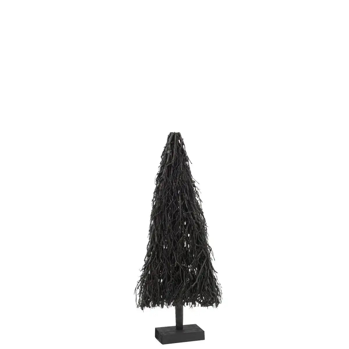J-Line Dekoration Weihnachtsbaum - Holz - Schwarz - klein