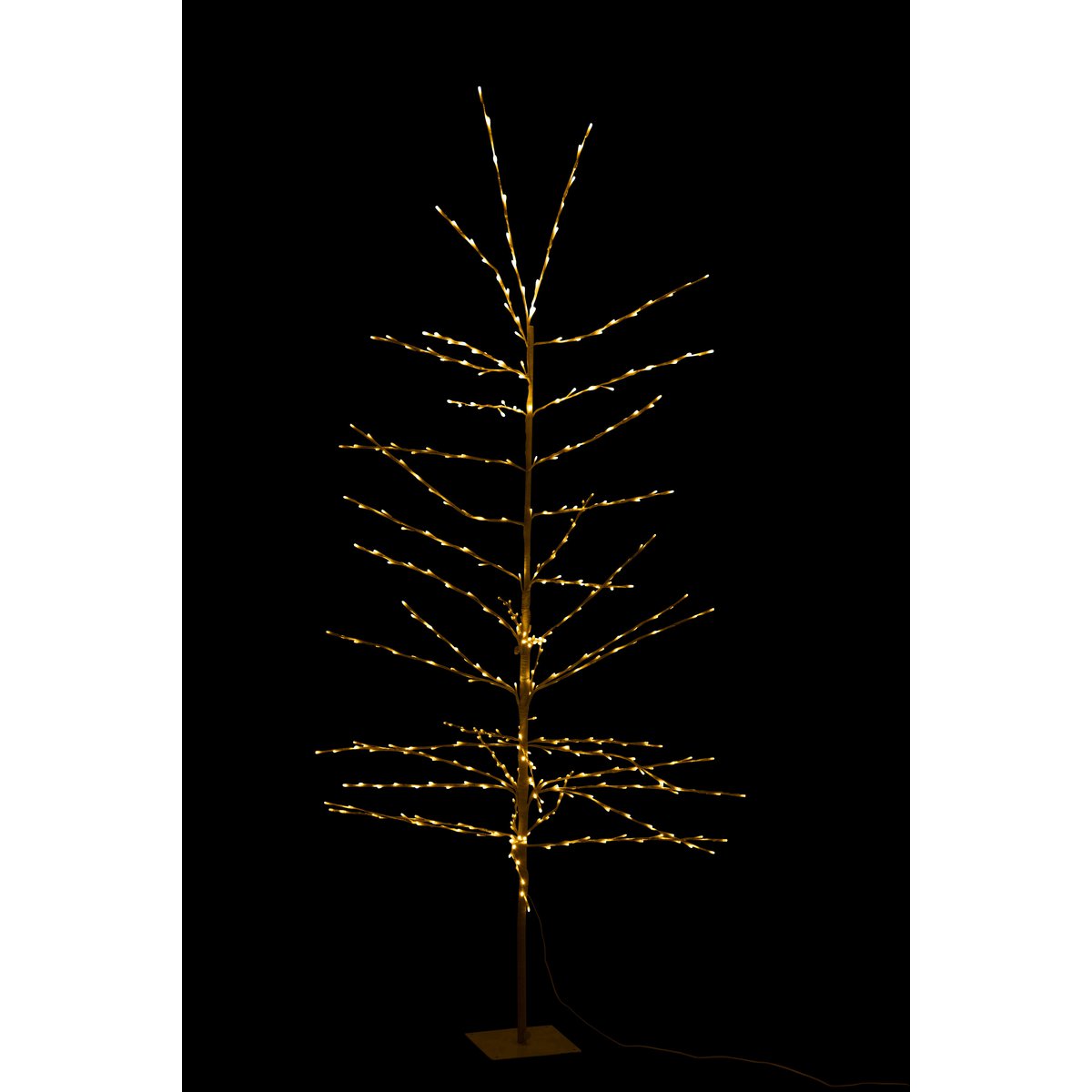 J-Line Weihnachtsbaum Bare+ LED Metall Weiß