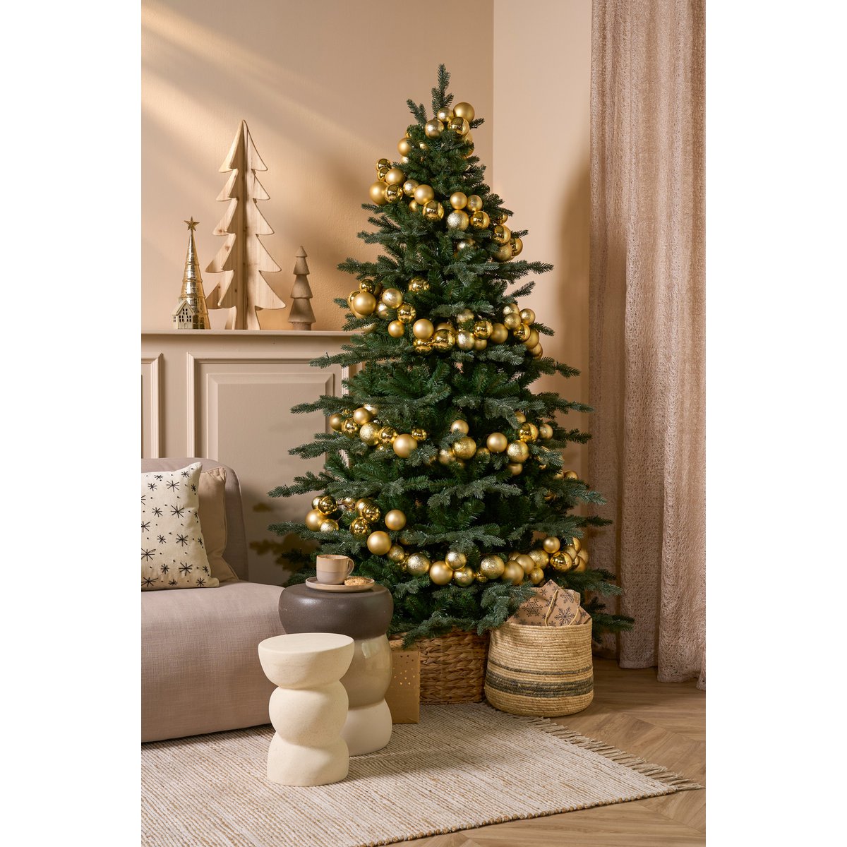 Deluxe Künstlicher Weihnachtsbaum – H215 x Ø135 cm – Grün